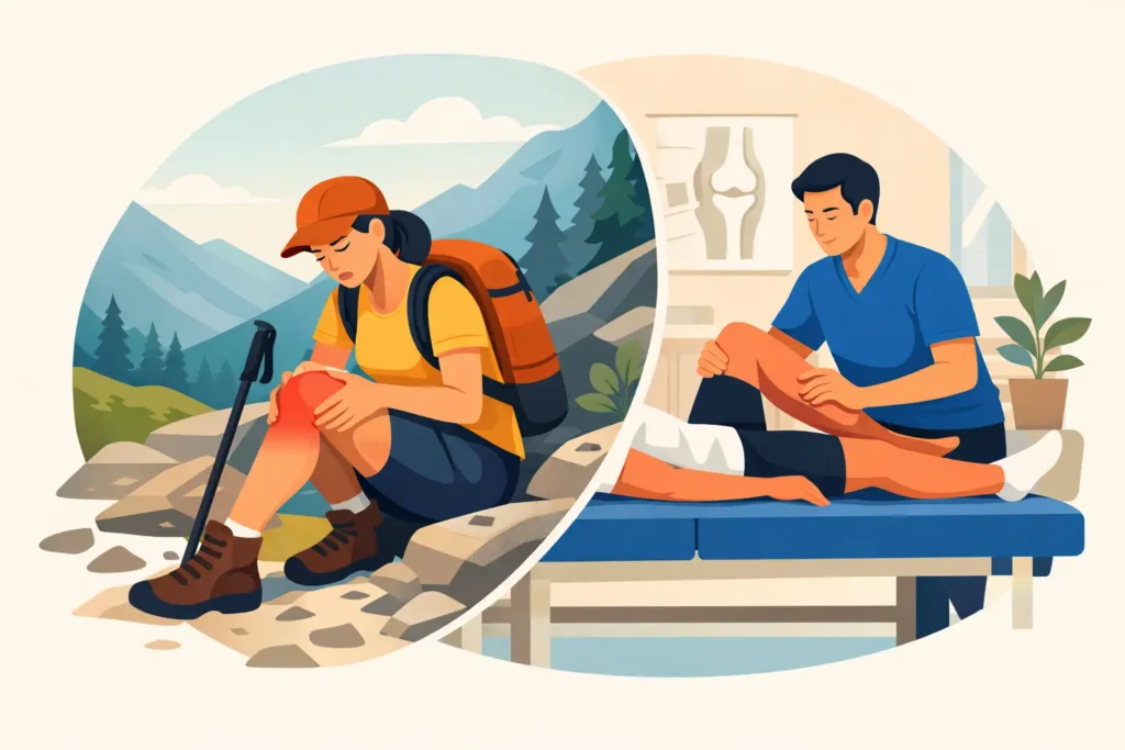 Sakit Lutut Selepas Hiking dan Cara Pulih